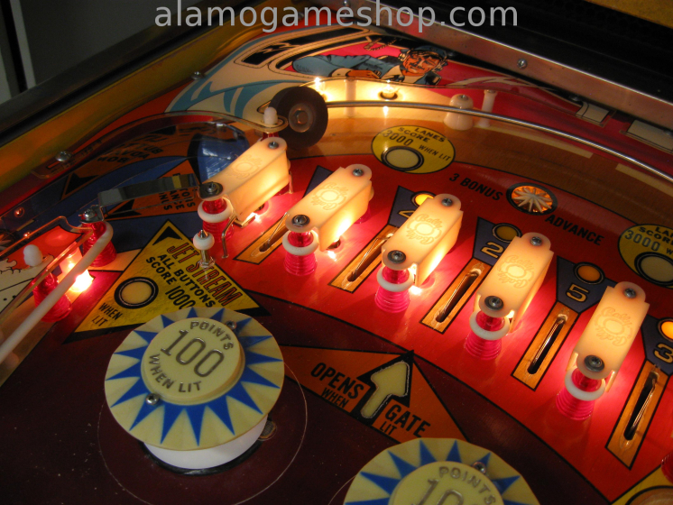 (image for) Supersonic pinball by Bally 1979