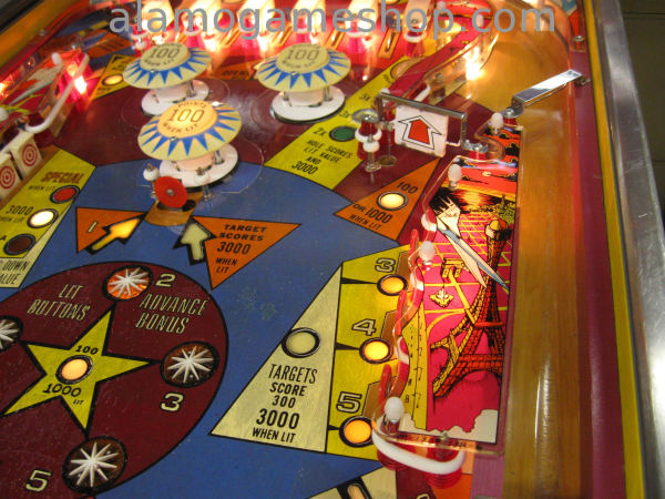 (image for) Supersonic pinball by Bally 1979