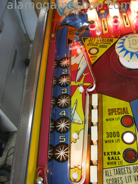 (image for) Supersonic pinball by Bally 1979