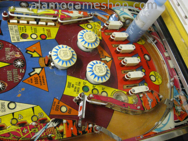 (image for) Supersonic pinball by Bally 1979