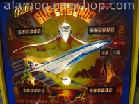 (image for) Supersonic pinball by Bally 1979