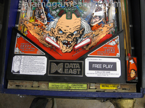 (image for) Tales from the Crypt pinball by Data Eas