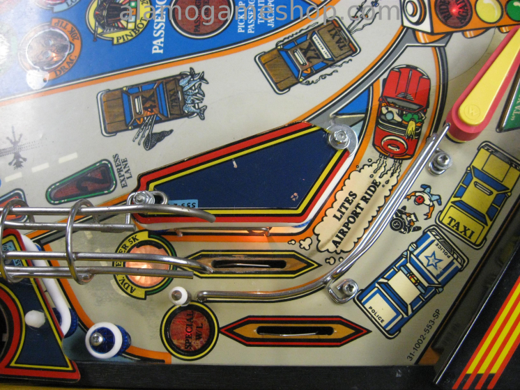 (image for) Taxi Pinball by Williams 1988