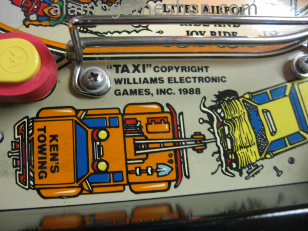 (image for) Taxi Pinball by Williams 1988