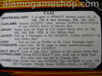 (image for) Taxi Pinball by Williams 1988