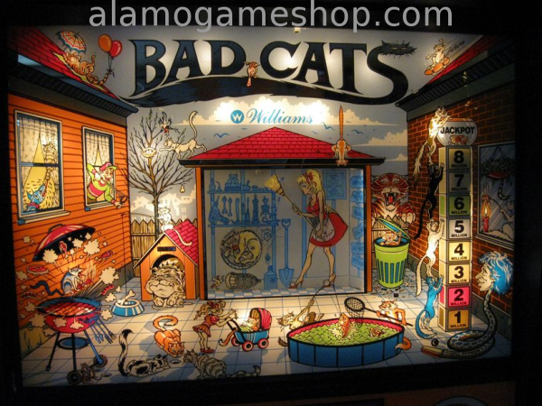 (image for) Bad Cats pinball by Williams 1989