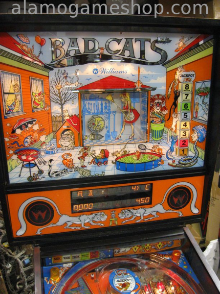 (image for) Bad Cats pinball by Williams 1989