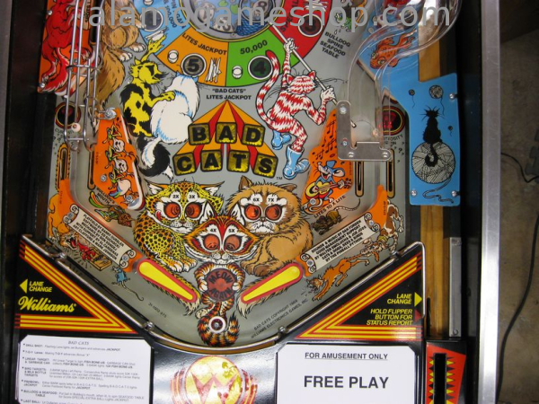 (image for) Bad Cats pinball by Williams 1989