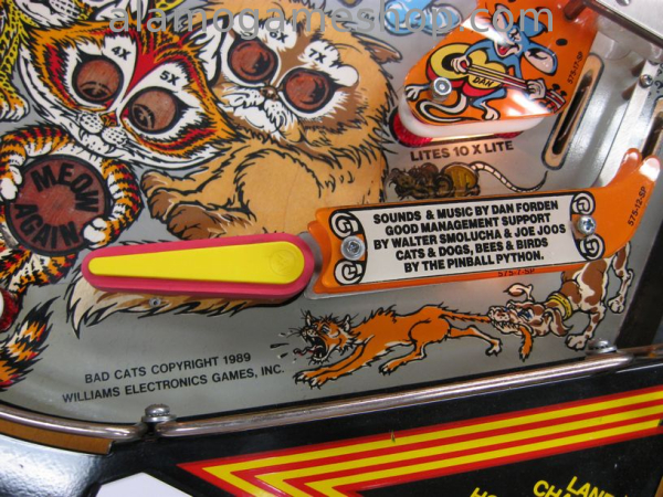 (image for) Bad Cats pinball by Williams 1989