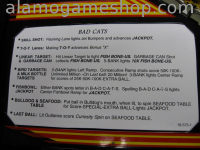 (image for) Bad Cats pinball by Williams 1989