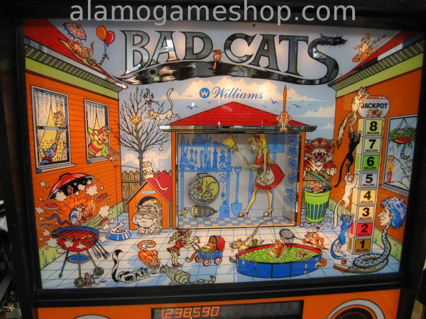 (image for) Bad Cats pinball by Williams 1989 - Click Image to Close