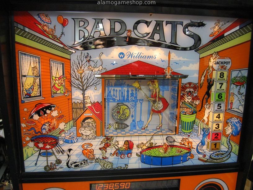 (image for) Bad Cats pinball by Williams 1989