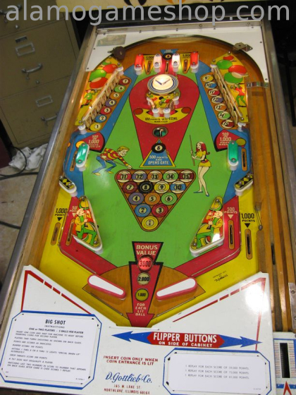 (image for) Big Shot pinball by Gottlieb 1973