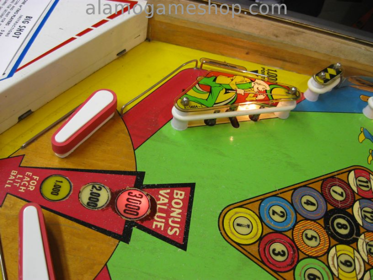 (image for) Big Shot pinball by Gottlieb 1973