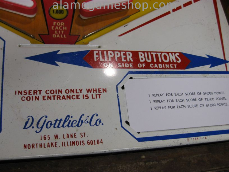 (image for) Big Shot pinball by Gottlieb 1973