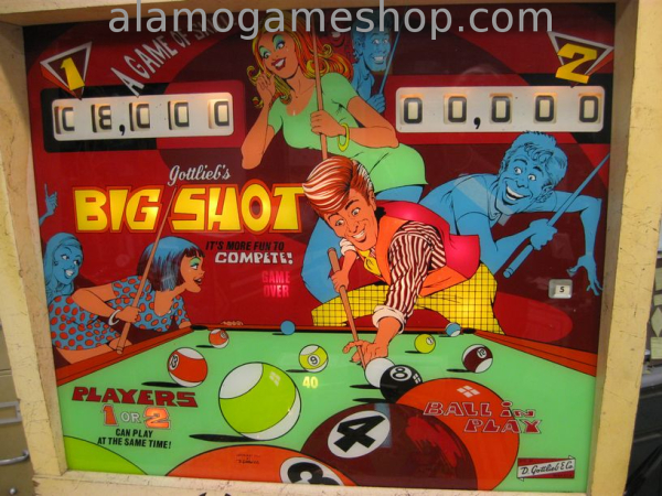 (image for) Big Shot pinball by Gottlieb 1973 - Click Image to Close
