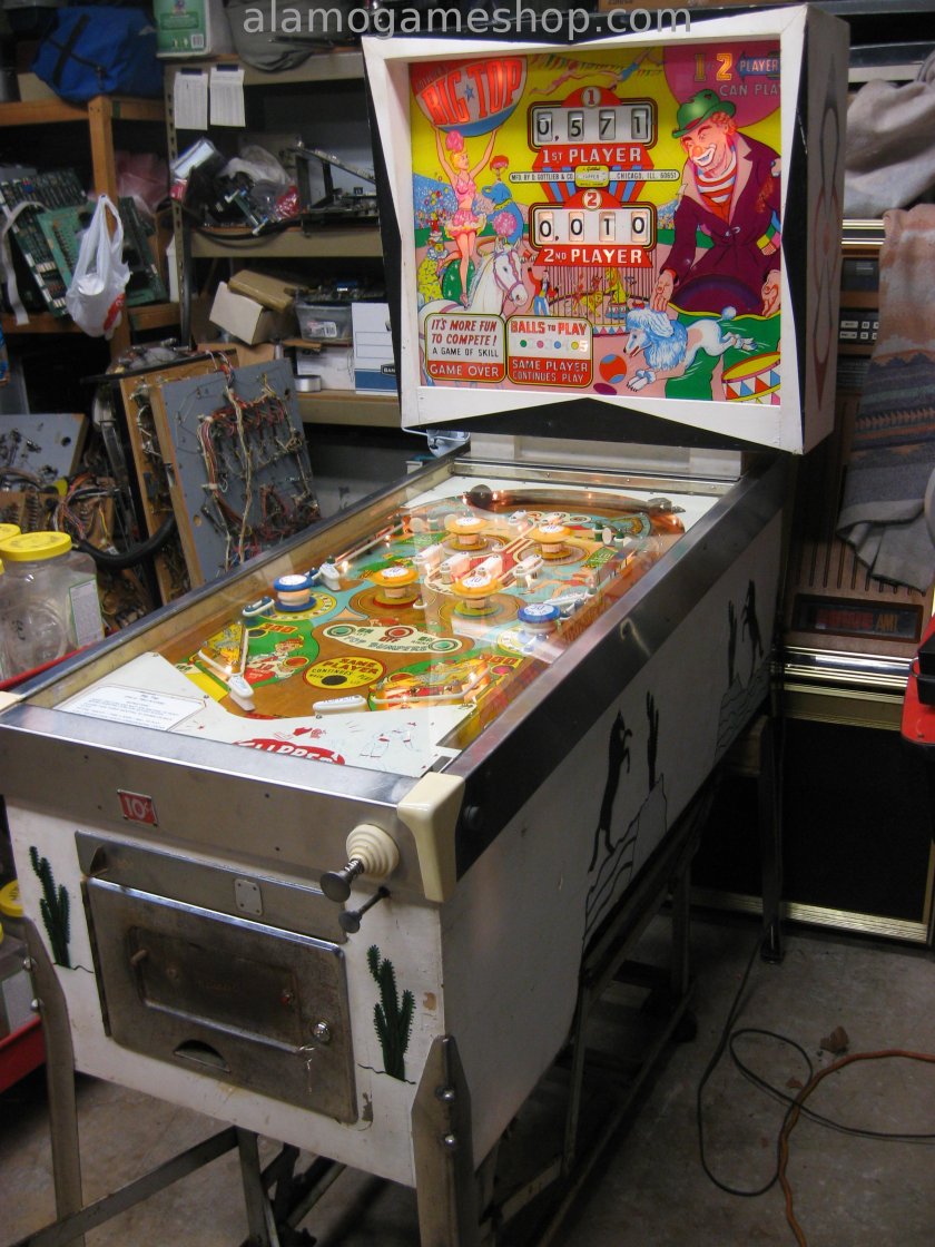 Big Top pinball by Gottlieb 1964 - Click Image to Close