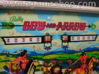 (image for) Bow and Arrow pinball by Bally 1974