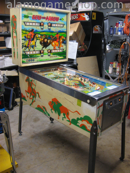 (image for) Bow and Arrow pinball by Bally 1974