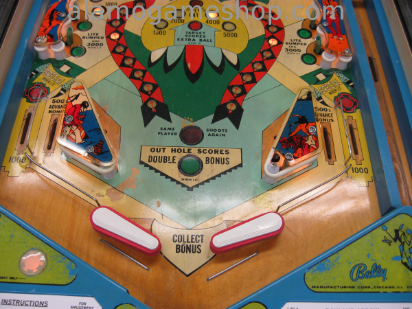 (image for) Bow and Arrow pinball by Bally 1974