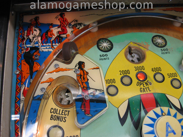 (image for) Bow and Arrow pinball by Bally 1974