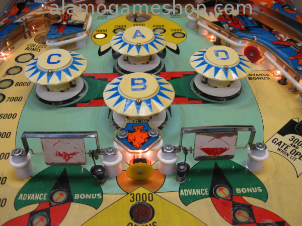 (image for) Bow and Arrow pinball by Bally 1974