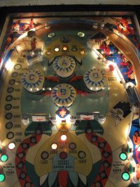 (image for) Bow and Arrow pinball by Bally 1974