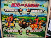 (image for) Bow and Arrow pinball by Bally 1974