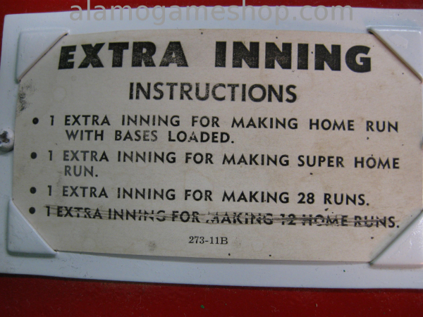 (image for) Extra Inning Baseball by Williams 1962