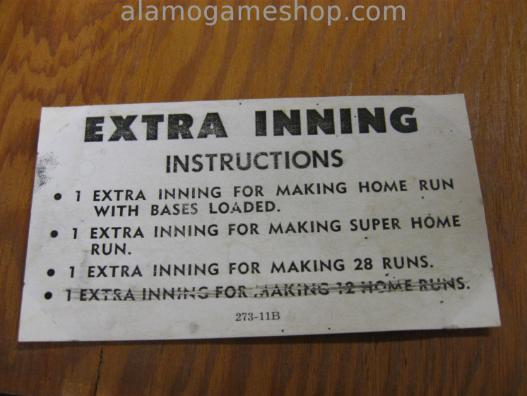 (image for) Extra Inning Baseball by Williams 1962