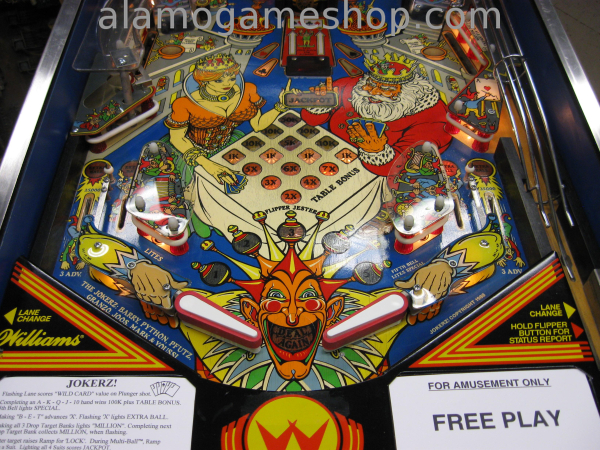 (image for) JokerZ pinball by Williams - 1988