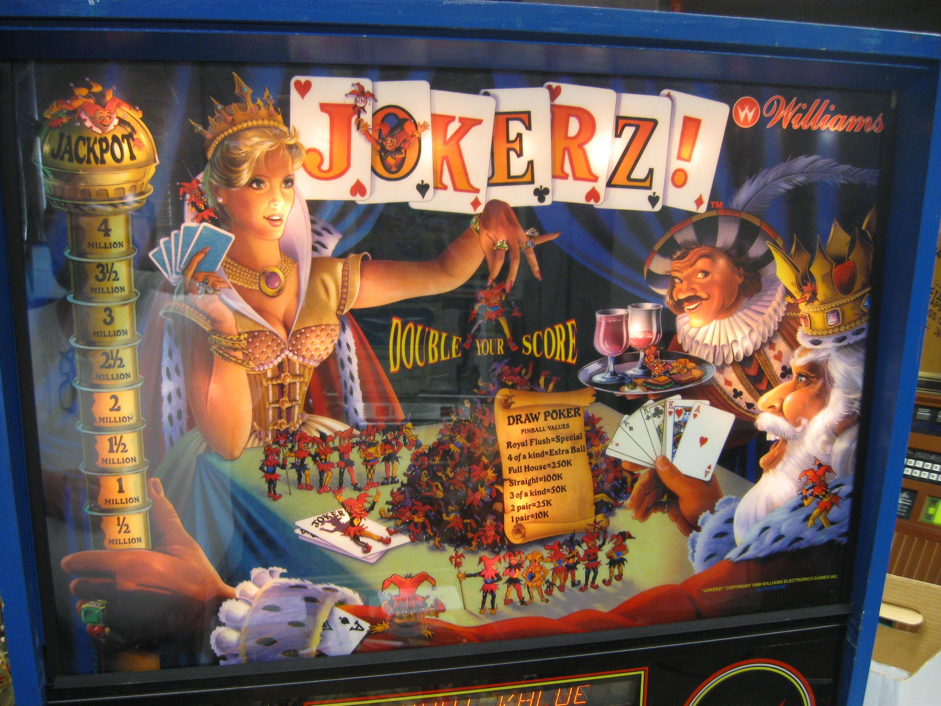 (image for) JokerZ pinball by Williams - 1988