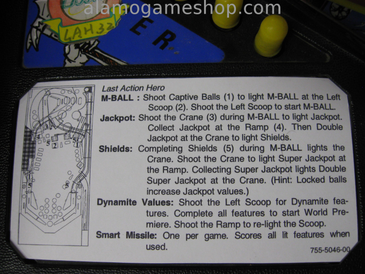 (image for) Last Action Hero pinball by Data East 1