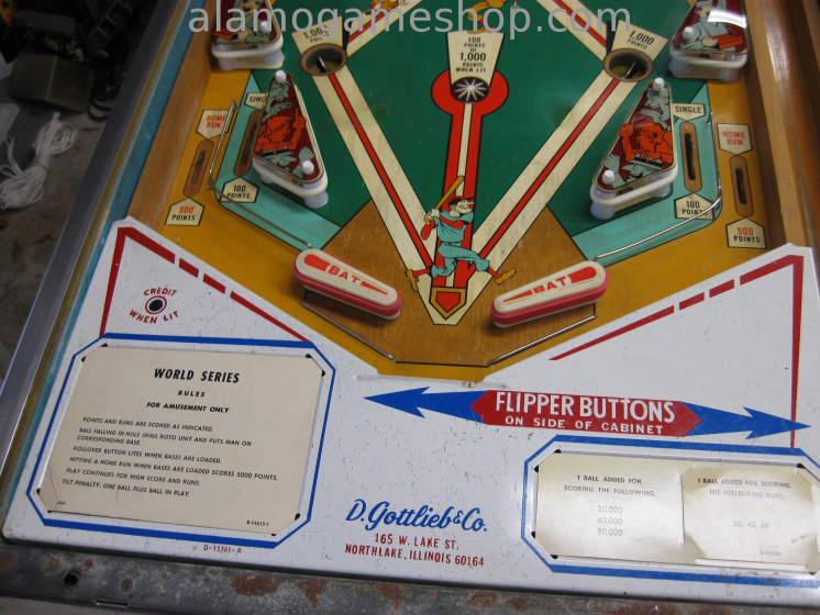 (image for) World Series Pinball by Gottlieb 1972