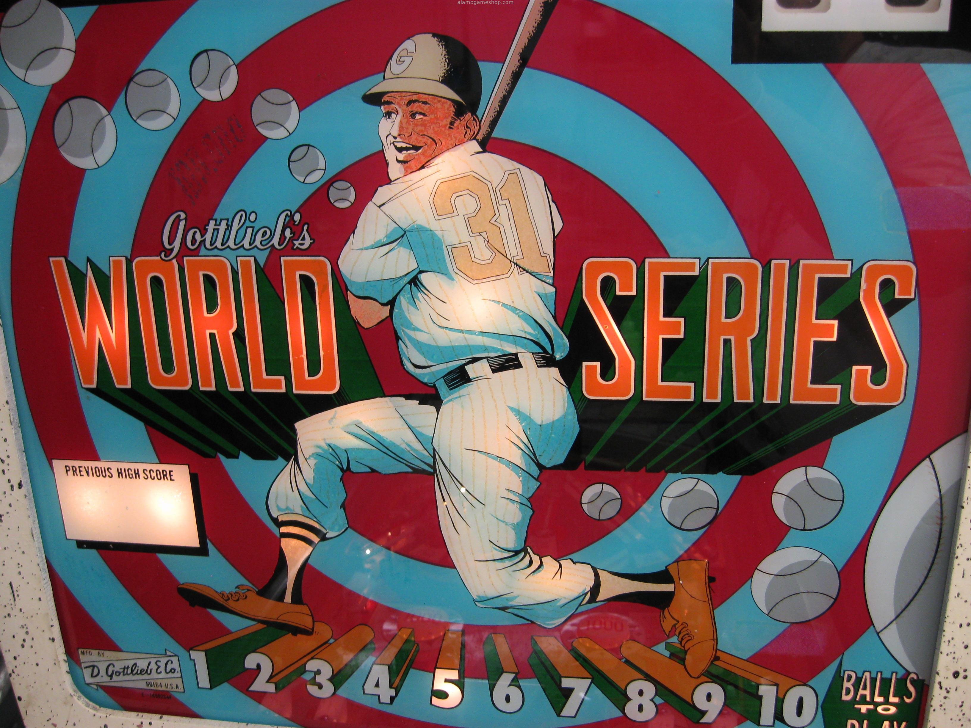 (image for) World Series Pinball by Gottlieb 1972