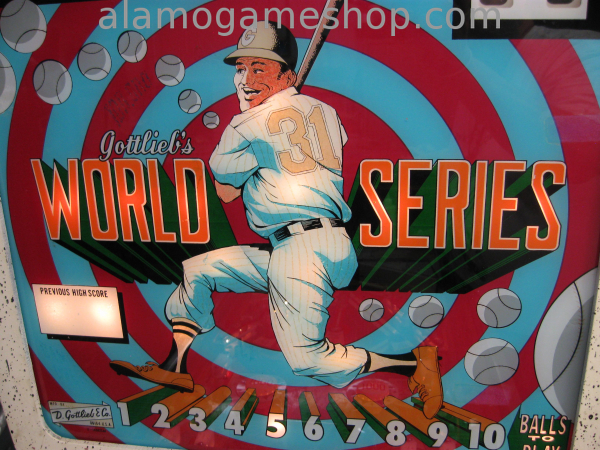 (image for) World Series Pinball by Gottlieb 1972 - Click Image to Close