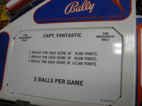 Captain Fantastic pinball by Bally 1976