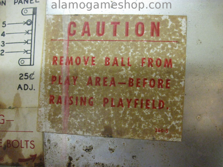 (image for) Hayburners II pinball by Williams 1968