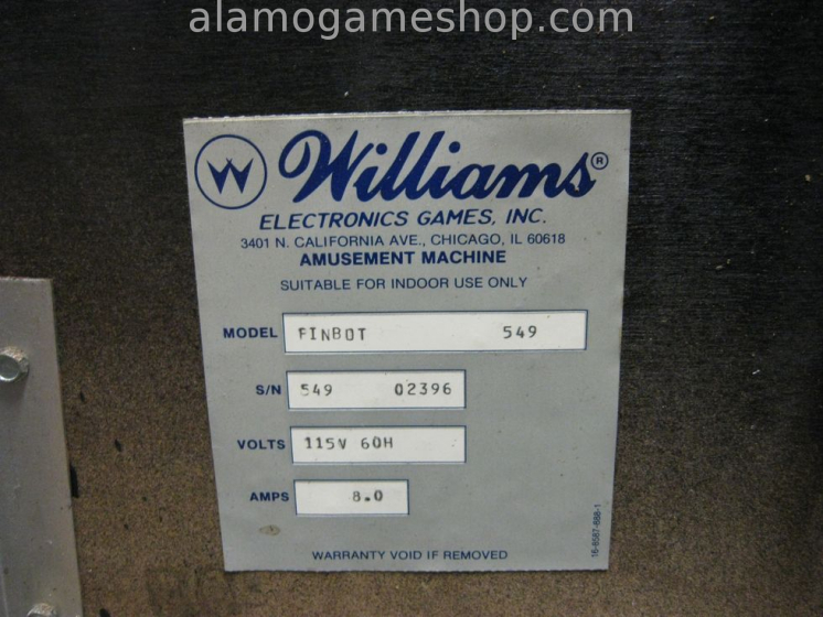 (image for) Pinbot pinball by Williams 1986