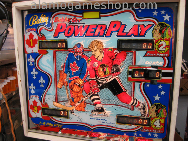 (image for) Power Play, Bobby Orr pinball by Bally