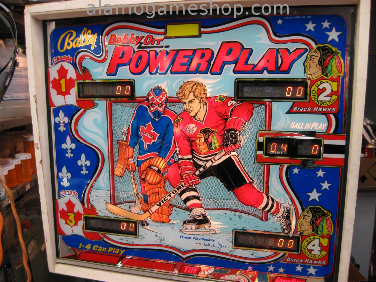 (image for) Power Play, Bobby Orr pinball by Bally