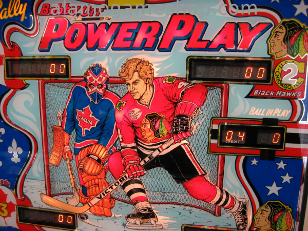(image for) Power Play, Bobby Orr pinball by Bally - Click Image to Close
