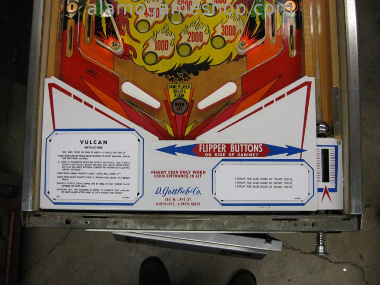 (image for) Vulcan pinball by Gottlieb 1977