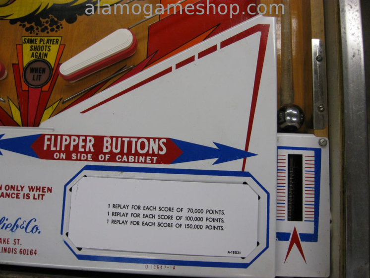 (image for) Vulcan pinball by Gottlieb 1977