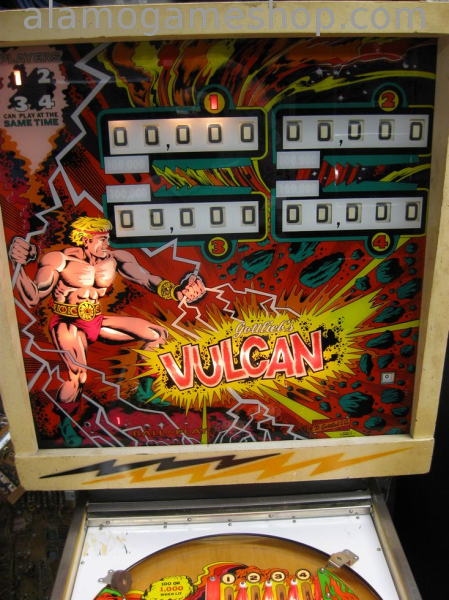 (image for) Vulcan pinball by Gottlieb 1977 - Click Image to Close