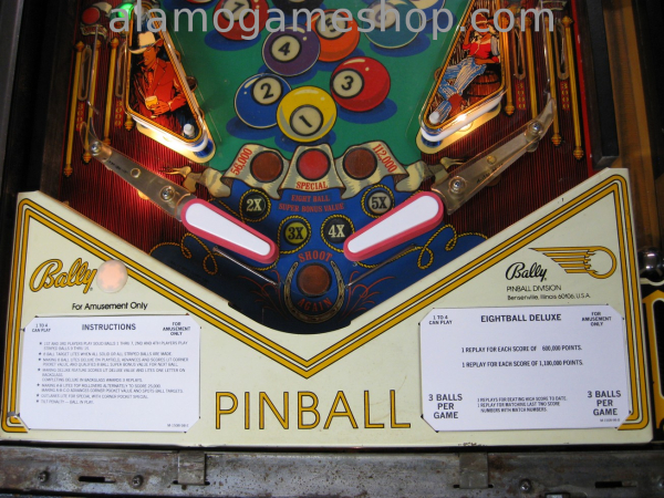 (image for) Eight Ball Deluxe pinball Bally 1984