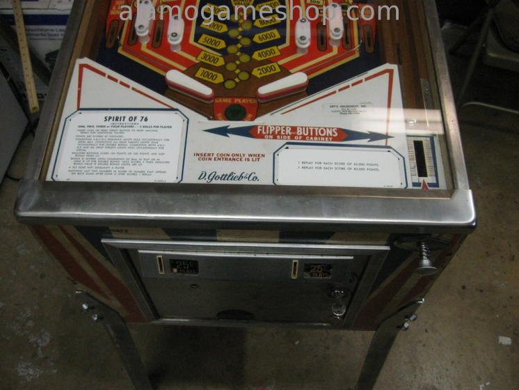 (image for) Spirit of 76 Pinball by Gottlieb 1975