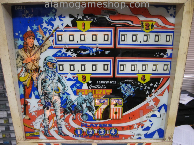 (image for) Spirit of 76 Pinball by Gottlieb 1975