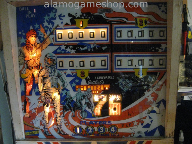 (image for) Spirit of 76 Pinball by Gottlieb 1975
