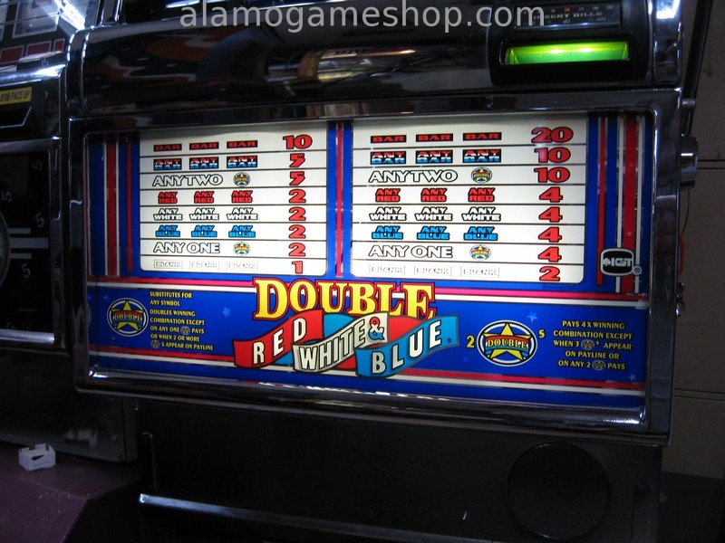 Double Red, White and Blue Slot - Click Image to Close